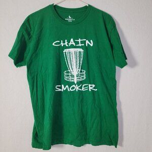 515. Guerrilla Tees Short Sleeve T-Shirt Green Sz L